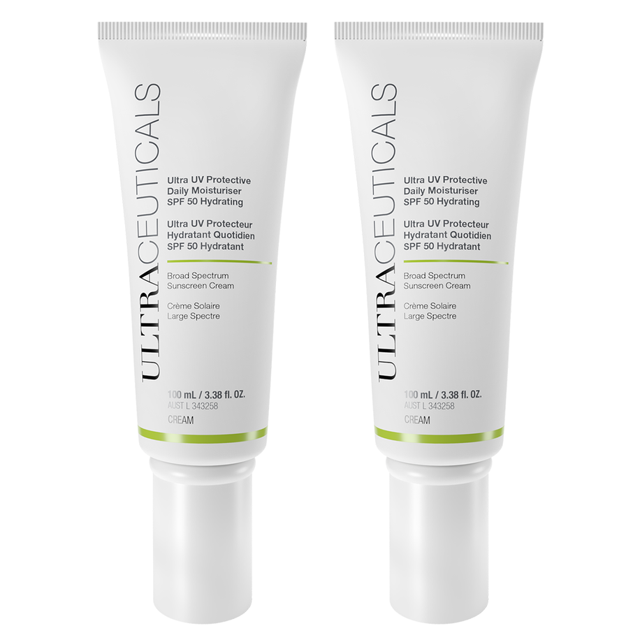 COUPLE OF SUNKISSED LOVERS: 2 x Ultra UV Protective Daily Moisturiser SPF50 Hydrating